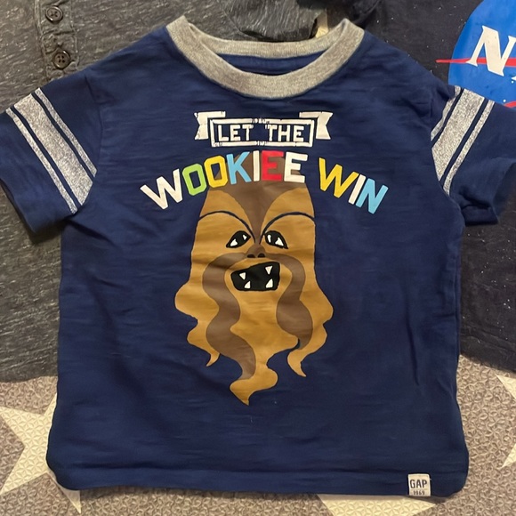 12-18, 18, and 18-24 month graphic tees. Old Navy, Baby Gap (Star Wars), NASA - Picture 2 of 10